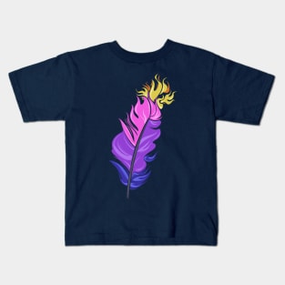 Fire feather Kids T-Shirt